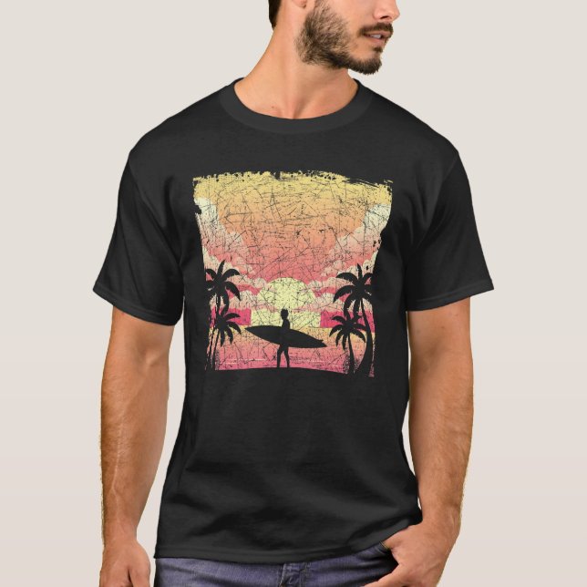 Camiseta Surfista deportivo acuático Surfista Tropical Suns (Anverso)