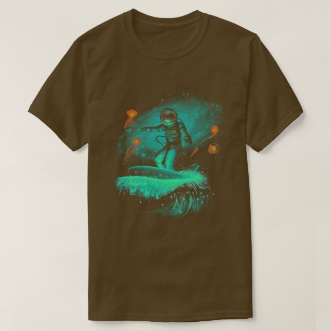 Camiseta Surfista espacial (Diseño del anverso)