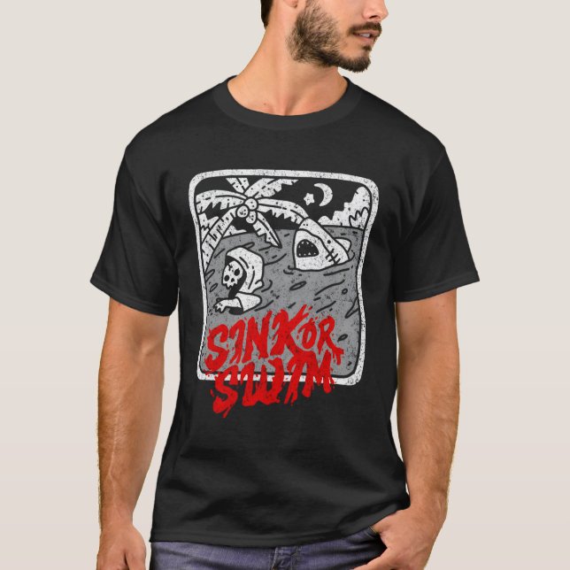 Camiseta Surfista Gótico Tarot Satanic Witch (Anverso)