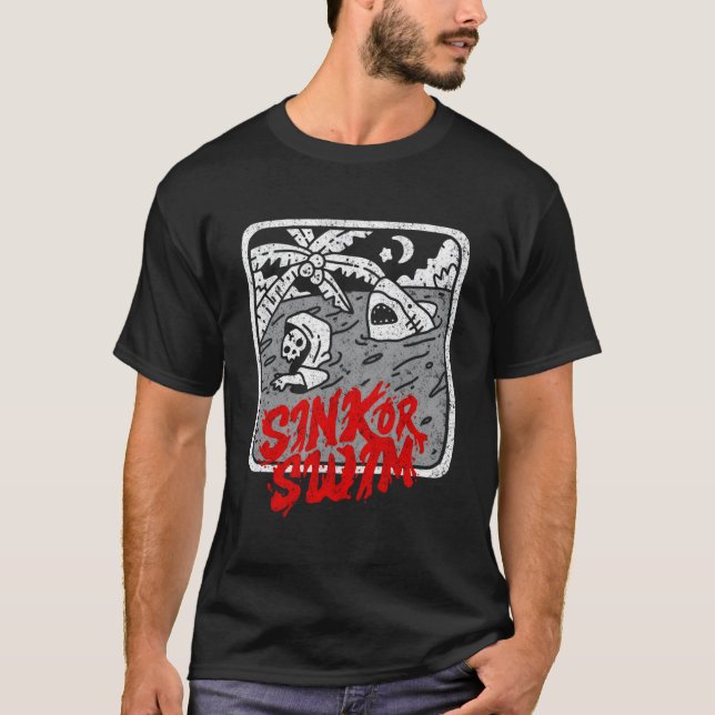 Camiseta Surfista Gótico Tarot Satanic Witch (Anverso)