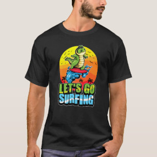Camiseta Surfista Guay Crocodile Surfing Summer Ocean & Wav