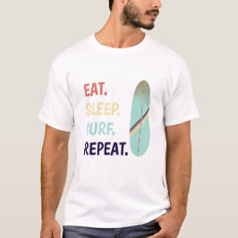 Camiseta Surfista Guay Retro Vintage Blue Surfboard