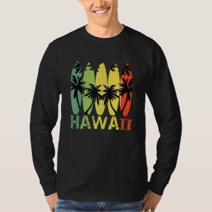 Camiseta Surfista hawaiano Aloha Honolulu Idea Retro