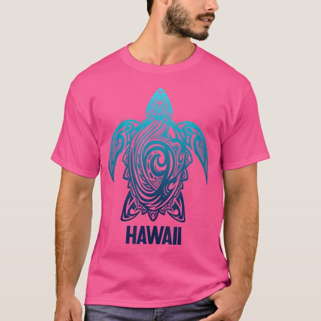 Camiseta Surfista hawaiano de la tortuga de mar tribal Scub (Anverso)