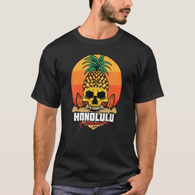 Camiseta Surfista hawaiano I Honolulu Surf I Honolulu Hawai (Anverso)