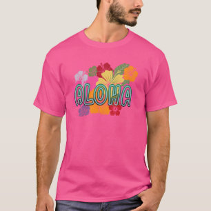 Camiseta Surfista Hawaii Aloha Hibiscus Flower Hawaii