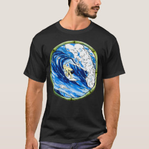 Camiseta Surfista Hawaii Tiki Surf Surfboard 2Sied