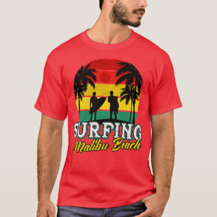 Camiseta Surfista Retro en las vacaciones de la playa de Ma