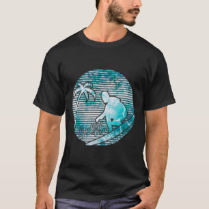 Camiseta Surfista Retro Sol Vintage Surfing Tabla de Surf R