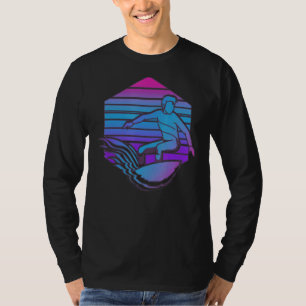 Camiseta Surfista Retro Surfboard Synthwave Surf 80s Vaporw