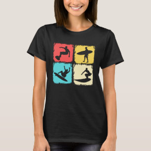 Camiseta Surfista Retro Surfboard Wave Rifer