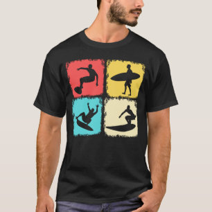 Camiseta Surfista Retro Surfboard Wave Rifer
