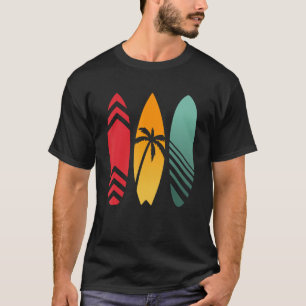 Camiseta Surfista Sunset Surfing Surfboard Surfing Retro Su