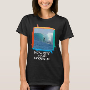 Camiseta Surfista, Surfing, Olas, Océano, Ventana de tablas