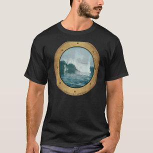 Camiseta Surfista Surfing Porthole Ocean Waves Tropical