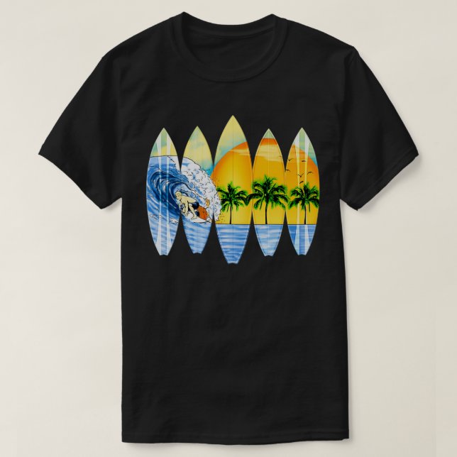 Camiseta Surfista Y Surf (Diseño del anverso)