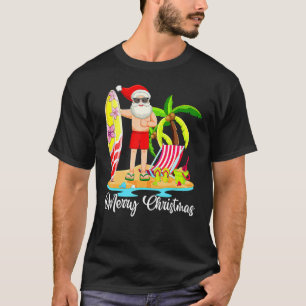 Camiseta Surfistas De Surf De Hawaii En Nochebuena