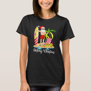 Camiseta Surfistas De Surf De Hawaii En Nochebuena