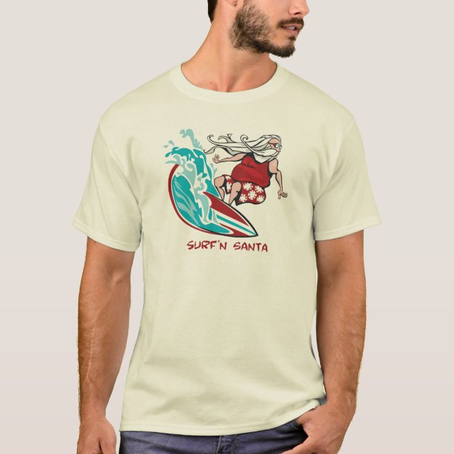 Camiseta Surf'n Santa (Anverso)