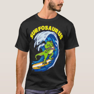 Camiseta Surfosaurus TRex Funny Surfing Trex Dinosaur Surfe