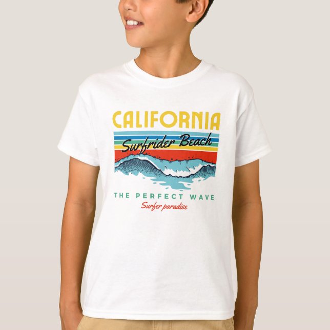Camiseta Surfrider Beach California Cute Gift (Anverso)