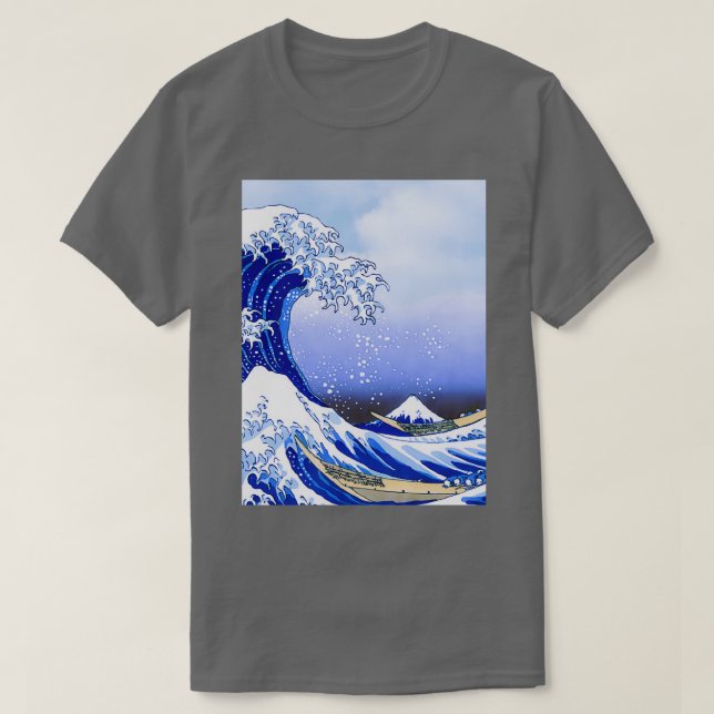 Camiseta Surfs Up Great Wave Hokusai (Diseño del anverso)