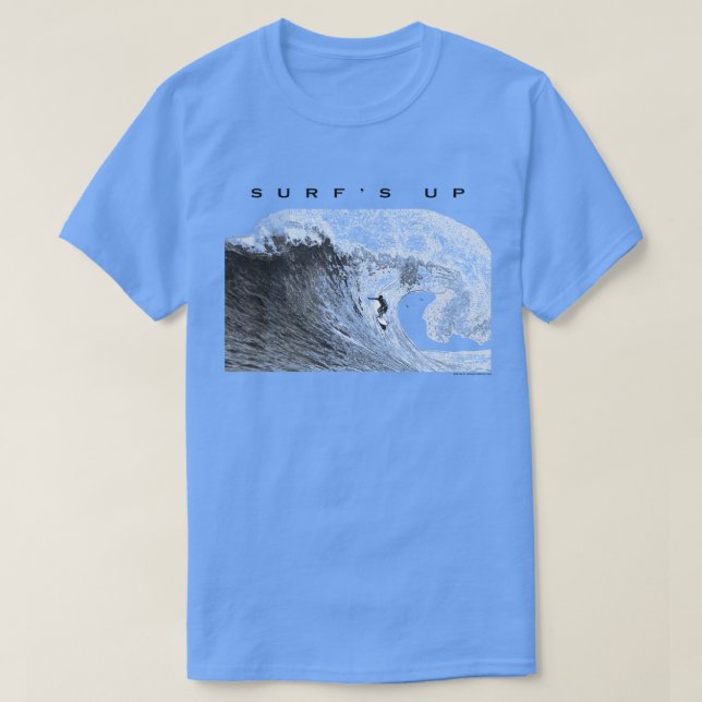 Camiseta Surf's Up Surfing Barrel Wave (Diseño del anverso)