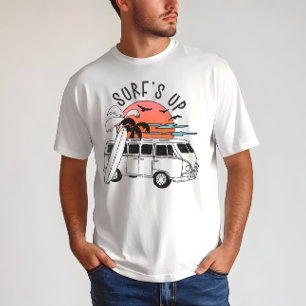 Camiseta Surf's Up Vintage Summer Van Sunset