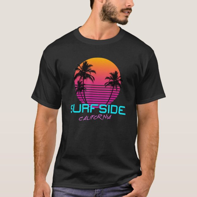 Camiseta Surfside California Retro 80 (Anverso)