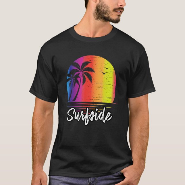 Camiseta Surfside Florida Vacation Beach Island Family Grou (Anverso)