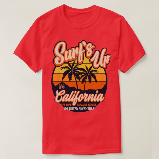 Camiseta Surge de forma ilimitada con california de aventur (Diseño del anverso)