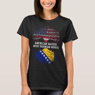 Camiseta Surgido en Estados Unidos con Bosnia
