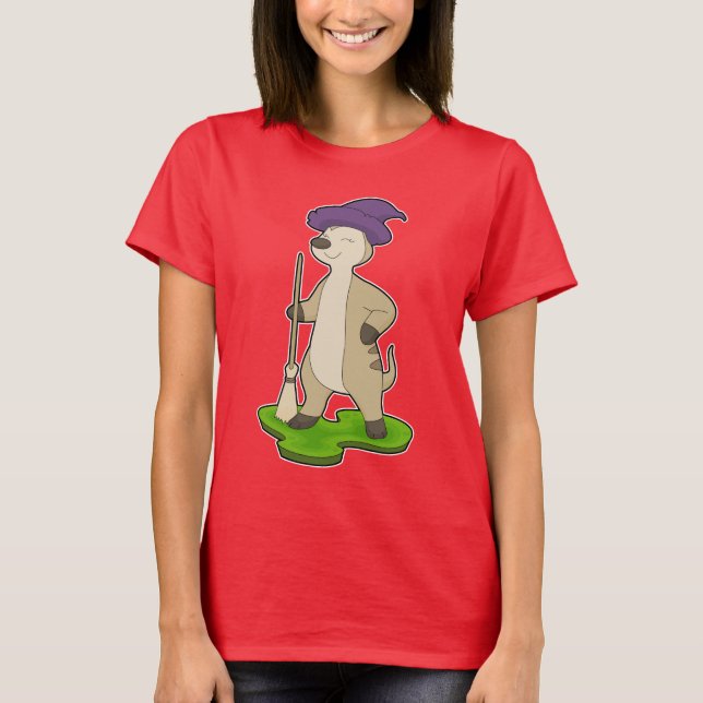 Camiseta Suricata Bruja de Halloween (Anverso)