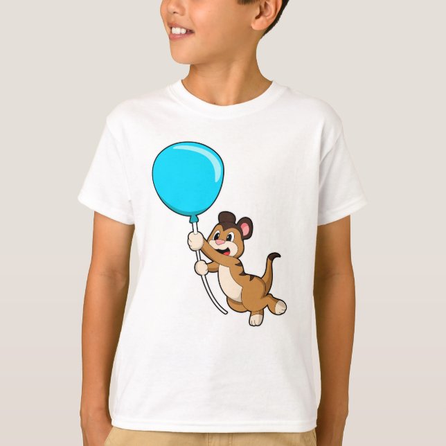 Camiseta Suricata con globo (Anverso)