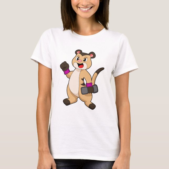 Camiseta Suricata con Pesas (Anverso)