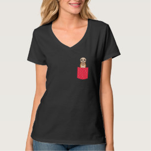 Camiseta Suricata de bolsillo linda animal del zoológico de