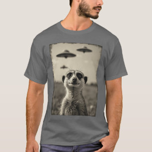 Camiseta Suricata divertida Sie con ovnis alienígena raro r