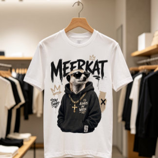 Camiseta Suricata Mantente Afilado – Arte Animal de Ropa Ca