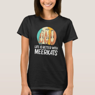 Camiseta Suricata Para Hombres Mujeres Retro Fauna Silvestr