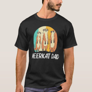 Camiseta Suricata Para Papá Padre Retro Fauna Zoológico Ani
