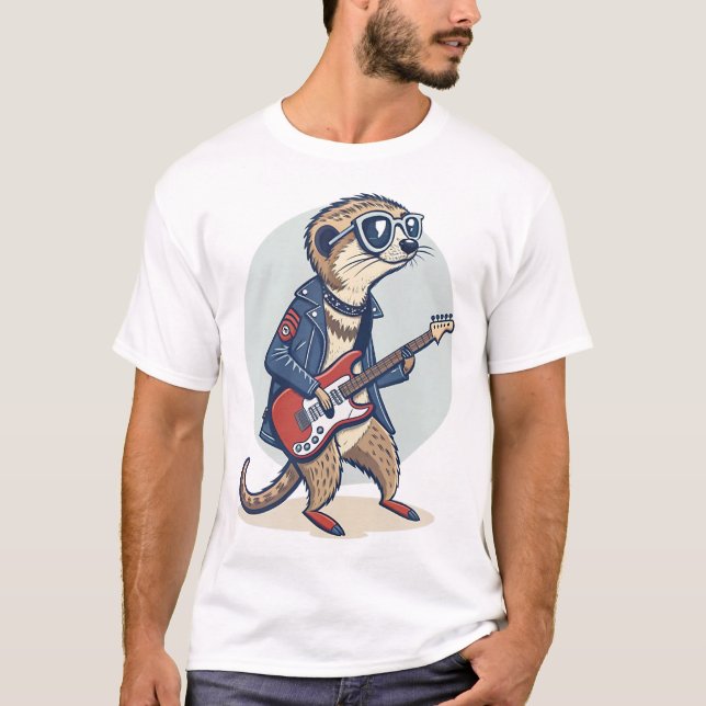 CAMISETA SURICATA ROCKSTAR (Anverso)