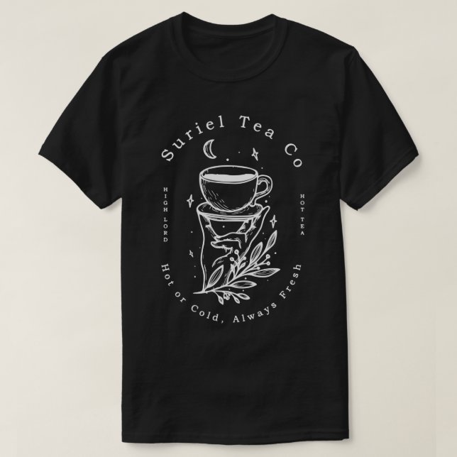 Camiseta Suriel Tea Co Derrame El Tea Mystical Flores De Li (Diseño del anverso)