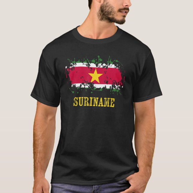 Camiseta Surinaian enthusiasts for Suriname and Suriname (Anverso)