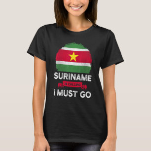 Camiseta Surinam dice que debo ir al patrimonio surinamés