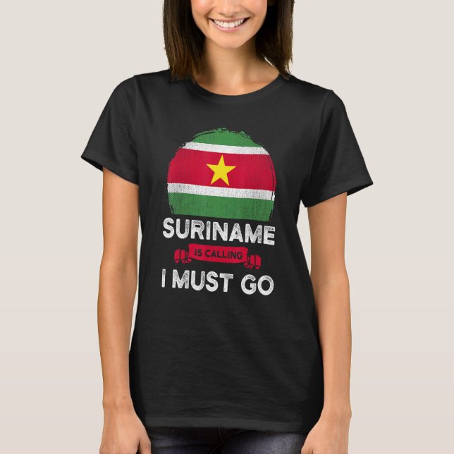 Camiseta Surinam dice que debo ir al patrimonio surinamés (Anverso)