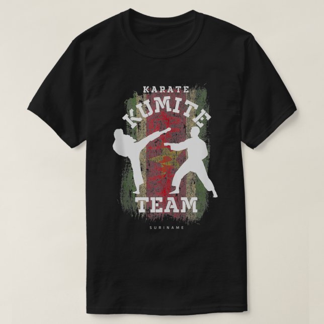 Camiseta Surinam Karate Kumite Martial Arts Karate (Diseño del anverso)