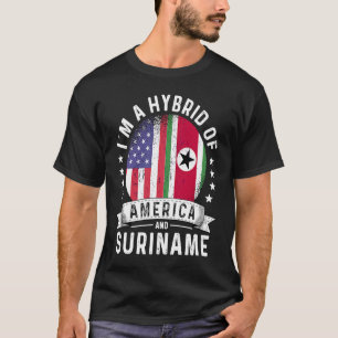 Camiseta Surinam Patriota americano crece humor con bandera