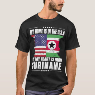 Camiseta Suriname American Patriot Grown Proud Home Heart U