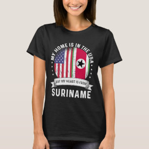 Camiseta Suriname American Patriot Grown Proud Home USA Fla