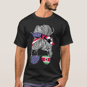 Camiseta Surinamés Americano Patriota Orgullosa Mujer Chica